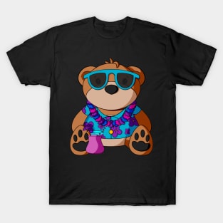 Hawaiian Vacation Boy Teddy Bear T-Shirt